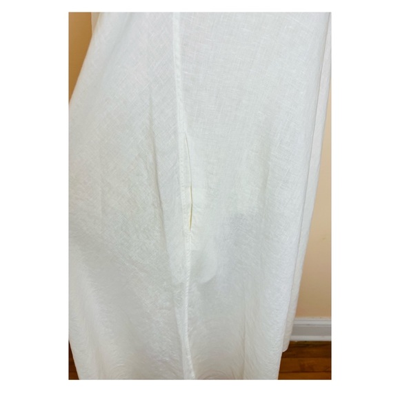 New! BOSS Hugo Boss C Dras Sleeveless Relaxed Fit Linen Maxi Dress - Picture 8 of 9